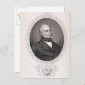 John Quincy Adams Postkarte (Vorne/Hinten)