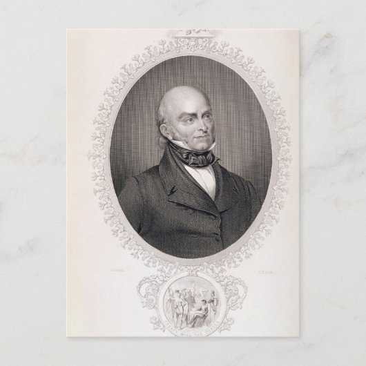 John Quincy Adams Postkarte (Vorderseite)