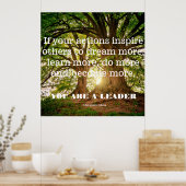 John Quincy Adams. Wenn du Taten inspiriere andere Poster (Küche)