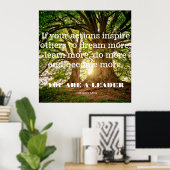 John Quincy Adams. Wenn du Taten inspiriere andere Poster (Heimbüro)