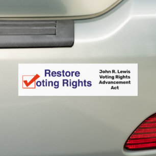 John R. Lewis Voting Rights AdvancAct Autoaufkleber