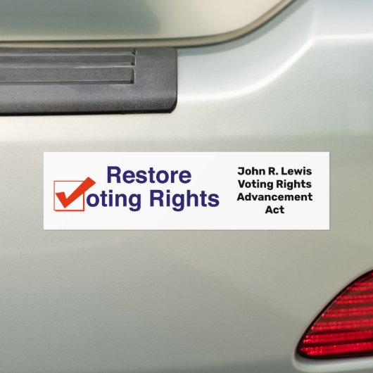 John R. Lewis Voting Rights AdvancAct Autoaufkleber (Auf Auto)