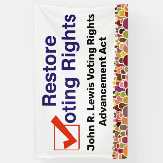 John R. Lewis Voting Rights AdvancAct Banner (Vertikal)