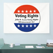 John R. Lewis Voting Rights AdvancAct Banner (Messe)