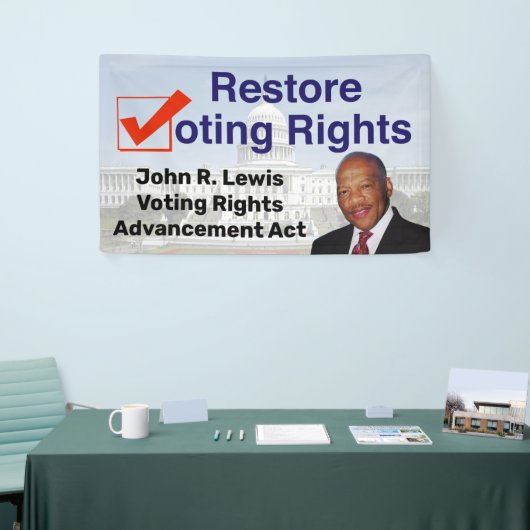 John R. Lewis Voting Rights AdvancAct Banner (Messeveranstaltung)
