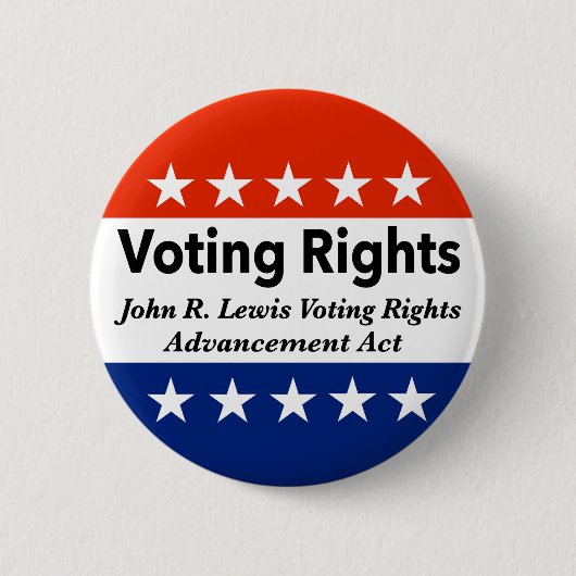 John R. Lewis Voting Rights AdvancAct Button (Vorderseite)