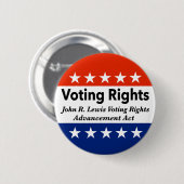 John R. Lewis Voting Rights AdvancAct Button (Vorne & Hinten)