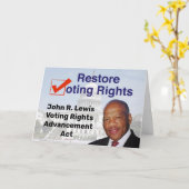 John R. Lewis Voting Rights AdvancAct Karte (Gelbe Blume)