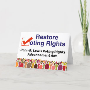 John R. Lewis Voting Rights AdvancAct Karte