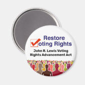 John R. Lewis Voting Rights AdvancAct Magnet (Vorderseite/Rückseite)