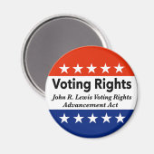 John R. Lewis Voting Rights AdvancAct Magnet (Vorderseite/Rückseite)