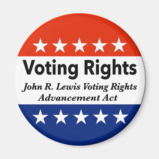 John R. Lewis Voting Rights AdvancAct Magnet (Vorne)