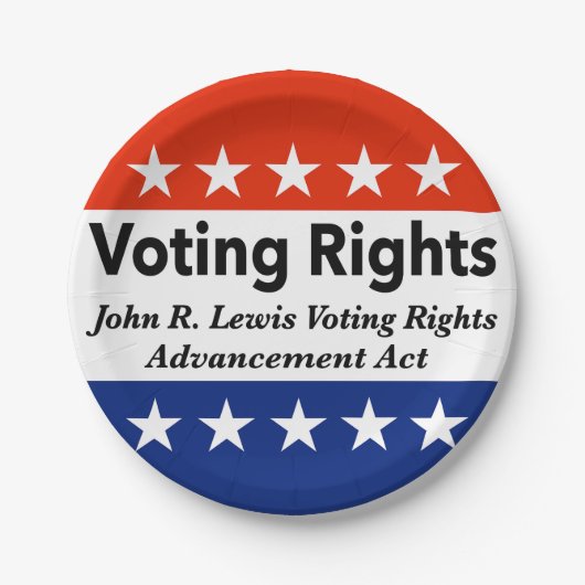 John R. Lewis Voting Rights AdvancAct Pappteller (Vorderseite)