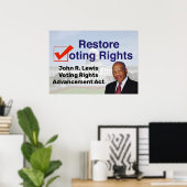 John R. Lewis Voting Rights AdvancAct Poster (Heimbüro)