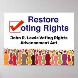 John R. Lewis Voting Rights AdvancAct Poster