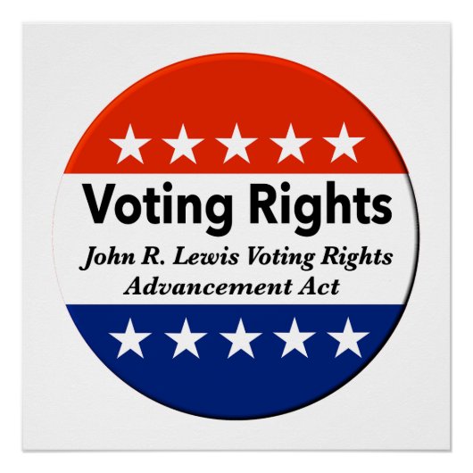John R. Lewis Voting Rights AdvancAct Poster (Vorderseite)