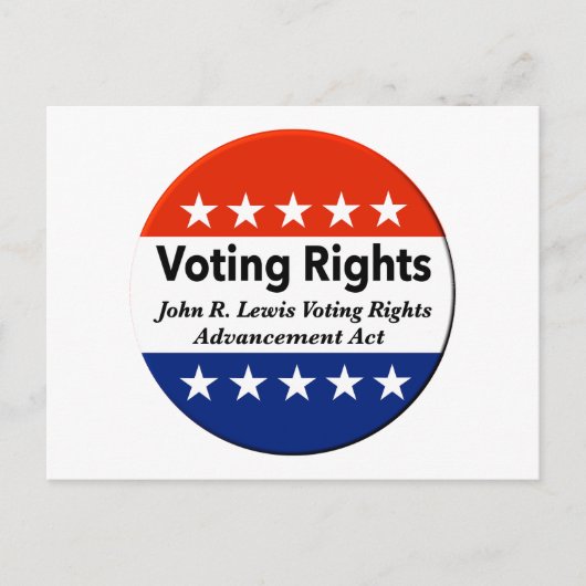 John R. Lewis Voting Rights AdvancAct Postkarte (Vorderseite)