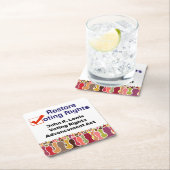 John R. Lewis Voting Rights AdvancAct Rechteckiger Pappuntersetzer (Vor Ort)