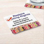 John R. Lewis Voting Rights AdvancAct Rechteckiger Pappuntersetzer (angewinkelt)