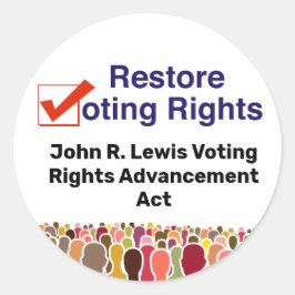 John R. Lewis Voting Rights AdvancAct Runder Aufkleber