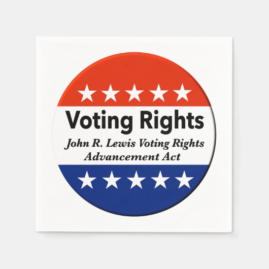 John R. Lewis Voting Rights AdvancAct Serviette (Vorderseite)