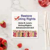 John R. Lewis Voting Rights AdvancAct Serviette (Beispiel)