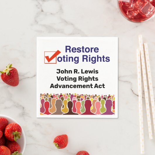 John R. Lewis Voting Rights AdvancAct Serviette (Beispiel)