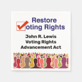 John R. Lewis Voting Rights AdvancAct Serviette (Vorderseite)