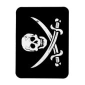 John Rackham (Calico Jack) Pirate Flag Piratenflag Magnet (Vertikal)