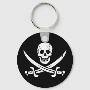 John Rackham (Calico Jack) Pirate Flag Piratenflag Schlüsselanhänger