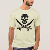 John Rackham (Calico Jack) Pirate Flag Piratenflag T-Shirt (Vorderseite)