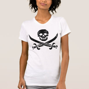 John Rackham (Calico Jack) Pirate Flag Piratenflag T-Shirt