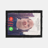 John Rk Is Calling Funny Answer Call Phone  Fleecedecke (Vorderseite (Horizontal))