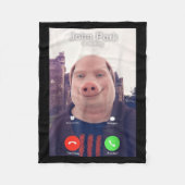 John Rk Is Calling Funny Answer Call Phone  Fleecedecke (Vorderseite)
