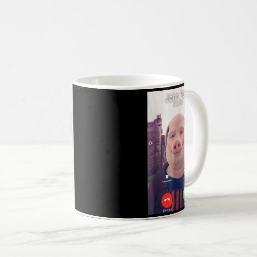 John Rk Is Calling Funny Answer Call Phone Kaffeetasse (VorderseiteRechts)