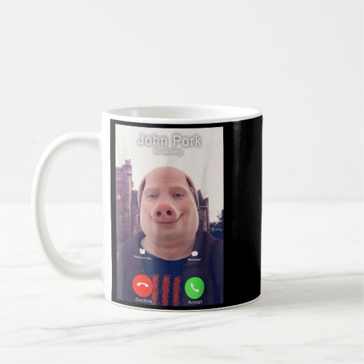 John Rk Is Calling Funny Answer Call Phone  Kaffeetasse (Links)