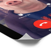 John Rk Is Calling Funny Answer Call Phone Poster (Ecke)