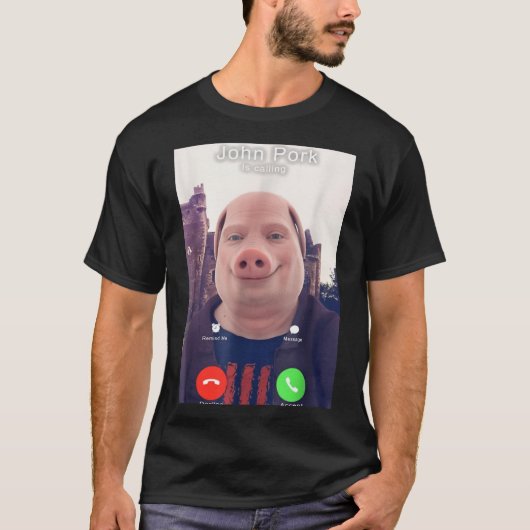 John Rk Is Calling Funny Answer Call Phone T-Shirt (Vorderseite)