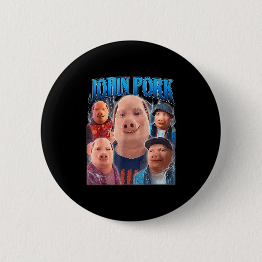 John Rk Meme Humor Men Women  Button (Vorderseite)