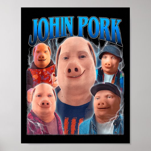 John Rk Meme Humor Men Women  Poster (Vorne)