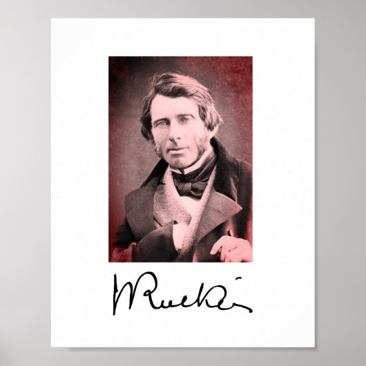 John Ruskin Poster (Vorne)