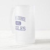 John S Burke - Eagles - Katholischer - Goshen New Mattglas Bierglas (Vorderseite Links)