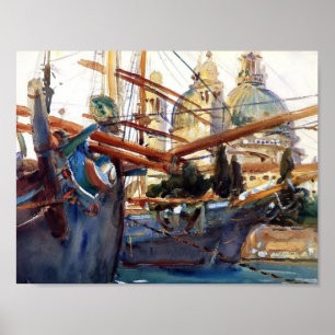 John-Sänger Sargent- hinter dem Gruß Poster