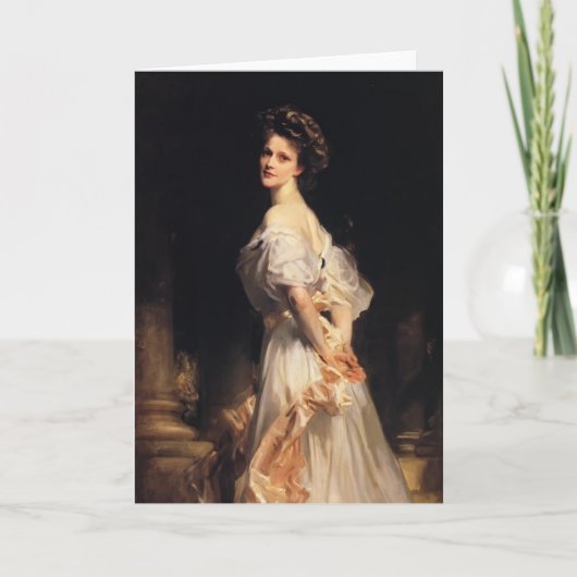 John-Sänger Sargent- Nancy Astor Karte (Vorderseite)