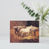 John-Sänger Sargent- Pferde bei Palma Postkarte (Stehend Vorderseite)