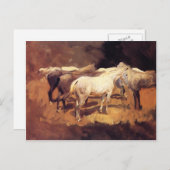 John-Sänger Sargent- Pferde bei Palma Postkarte (Vorne/Hinten)