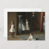 John Sargent - Die Töchter von Edward Darley Boit Postkarte (Vorne/Hinten)