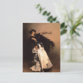 John Sargent-Spanish Dancer, Studium für 'El Jaleo Postkarte (Stehend Vorderseite)