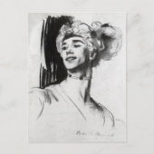 John Sargent: Vaslav Nijinsky in Le Pavillon Postkarte (Vorderseite)