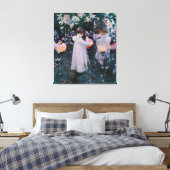 John Sargent Vintag Carnation Lily Rose Leinwanddruck (Insitu (Schlafzimmer))